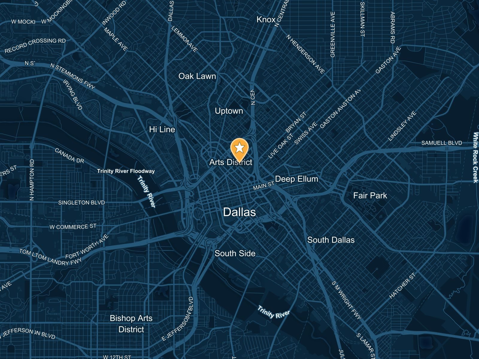 Dallas Arts District Map