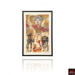 Sofa King by David Choe, signed original print.