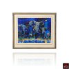 Elephant Nocturne signed original serigraph by LeRoy Neiman