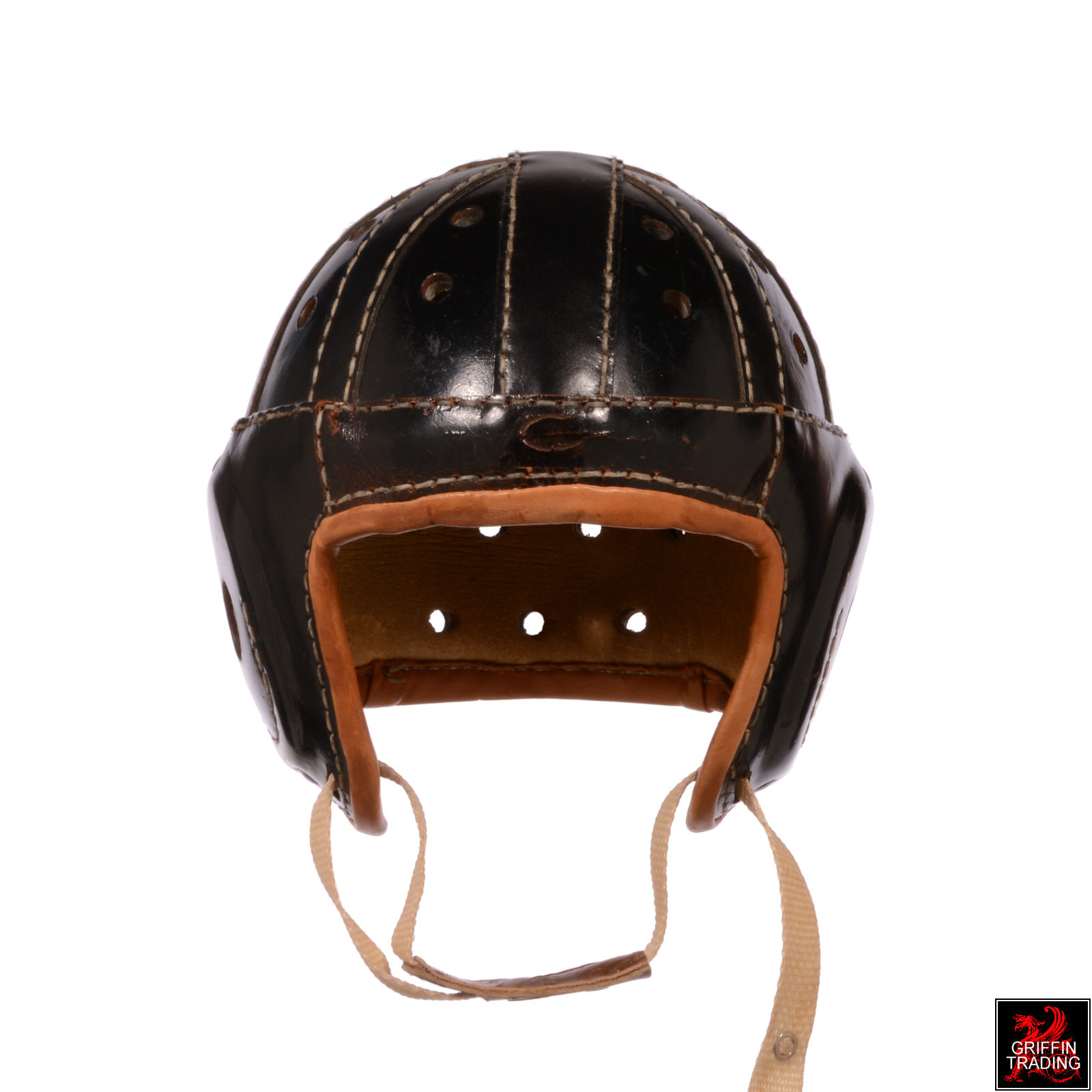 Sports Collectors Vintage Leather Football Helmet