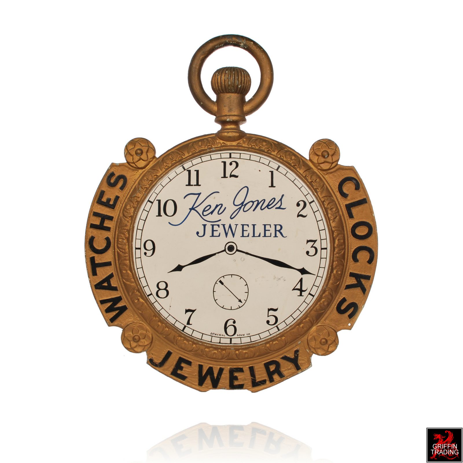 Antique Pocket Watch Trade Sign