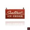 Authentic Sealtest Ice Cream double sided sign.