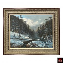 Colorado Winter Landscape painting by Texas artist Victor Armstrong.