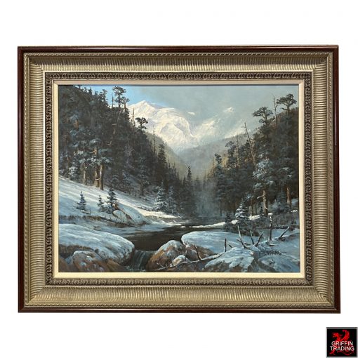 Colorado Winter Landscape painting by Texas artist Victor Armstrong.