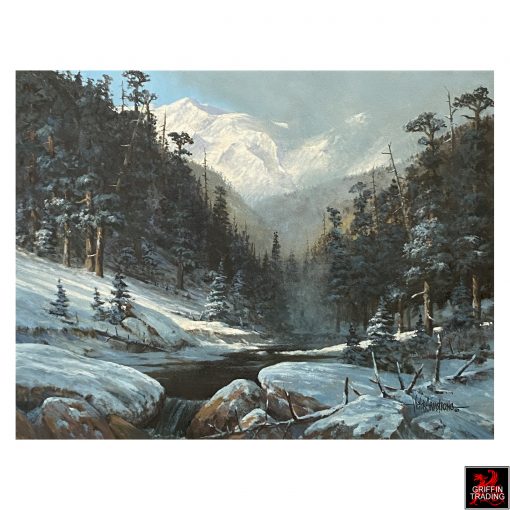 Colorado Winter Landscape painting by Texas artist Victor Armstrong.