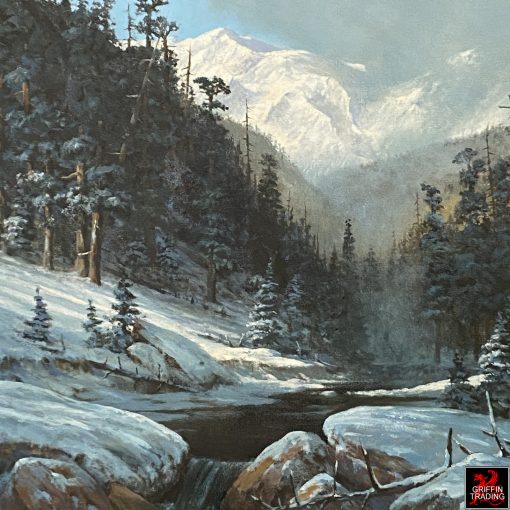 Colorado Winter Landscape painting by Texas artist Victor Armstrong.