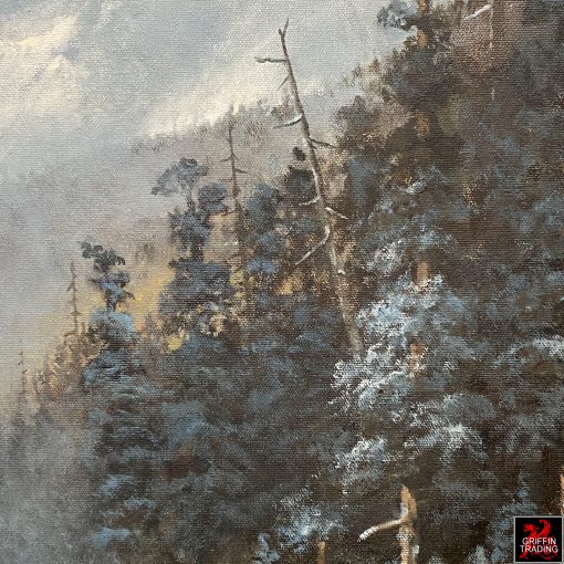 Colorado Winter Landscape painting by Texas artist Victor Armstrong.