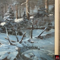 Colorado Winter Landscape painting by Texas artist Victor Armstrong.