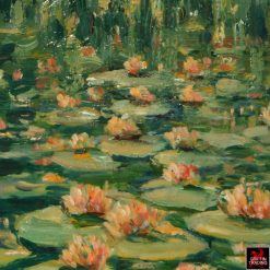 Bayou Evening Water Lily Painting by Hardy Martin