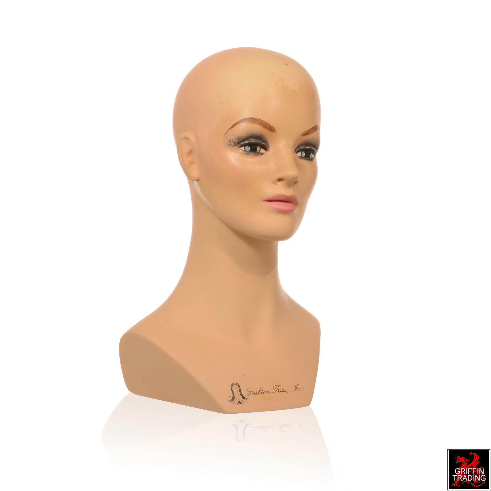 Female Mannequin Head with Shoulders - Used