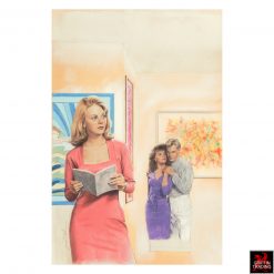 Nancy Drew original cover art by illustration artist James L Mathewuse