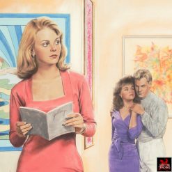 Nancy Drew original cover art by illustration artist James L Mathewuse