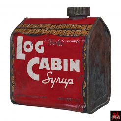 Log Cabin Syrup by Karen Shapiro, original Raku ware.