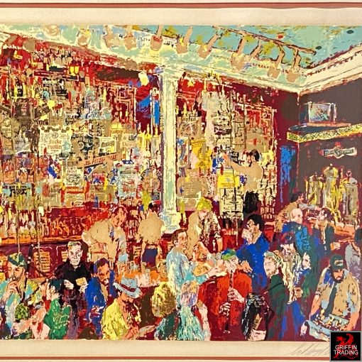 FX McRorys Whiskey Bar signed original serigraph by LeRoy Neiman