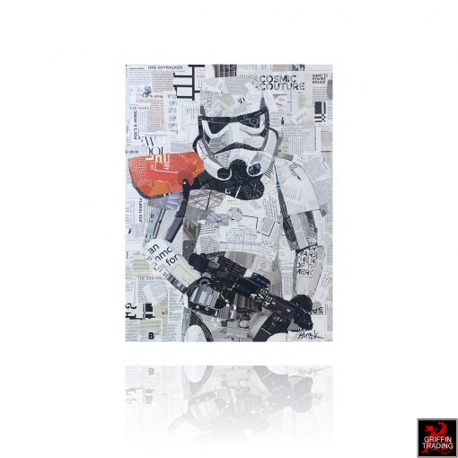 Star Wars Stormtrooper original collage artwork by Jim Hudek