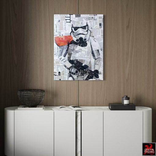 Star Wars Stormtrooper original collage artwork by Jim Hudek