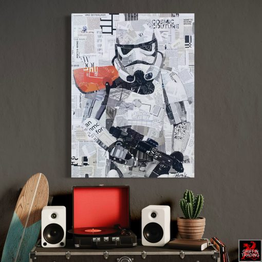 Star Wars Stormtrooper original collage artwork by Jim Hudek