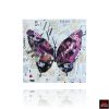 Wild Orchid original butterfly collage artwork